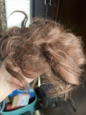 1960s Le Beau Monde Nu-Look 100% Human Hair Auburn Wig Crown Hairpiece Tag On!!!