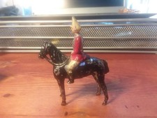 Vintage 3" Tall Metal British Cavalrymen - Marked France