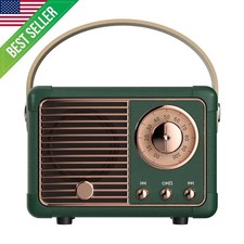 Retro Bluetooth Speaker, Mini Vintage Wireless Speaker for Home Office  Outdoor