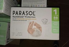Parasol Chlorine-Free Diapers with RashShield Protection - Size 1 - 88ct