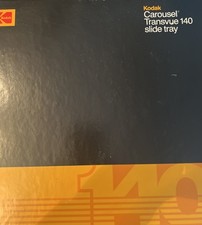 Vintage Kodak Carousel 140 Slide Projector Tray in Original Box w/ Papers