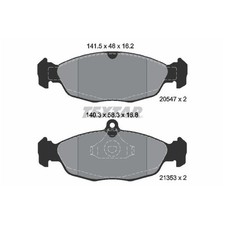 Textar Bremsbelag-Satz Bremsklötze hinten 1605881 90421736 JLM11903 | 445994