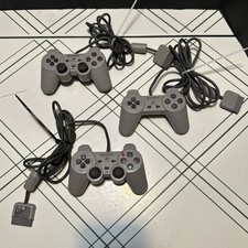 PS1 OEM SCPH-1200 Dual Shock Controllers Lot Of 3 PlayStation