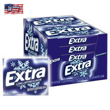 EXTRA Gum Winterfresh Sugar Free Chewing Gum Bulk Pack, 15 Stick 10 Pack