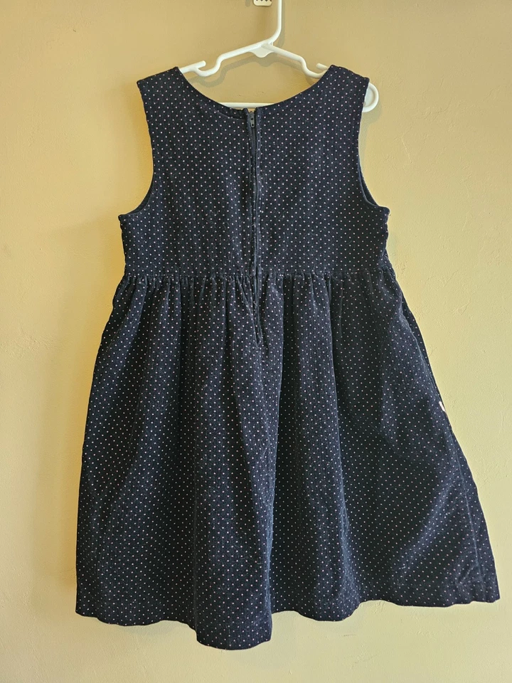 Редкие издания девочек джемпер платье 6 вельвет, синий с балетной темой - Изображение 2 из 4