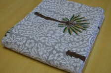 Palm Tree Hand Block 100 Cotton 5 Yard Fabric NO TARRIF CHARGES 100  ZK 278
