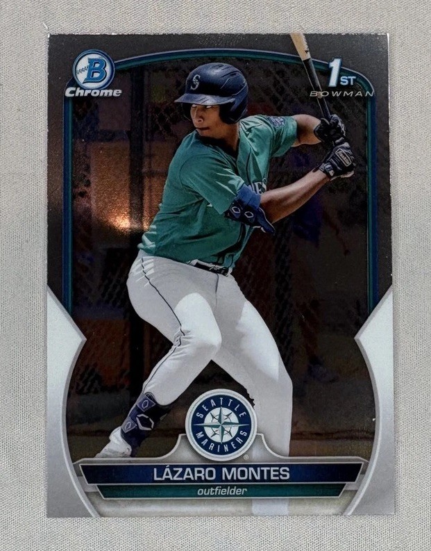 Lazaro Montes 2023 1st Bowman Chrome Prospects #BCP-58 Mariners A