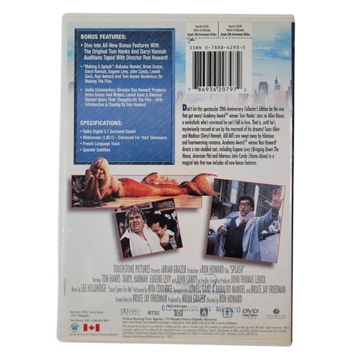 Splash 20th Anniversary DVD Tom Hanks Daryl Hannah Special Edition - Bild 3 von 4