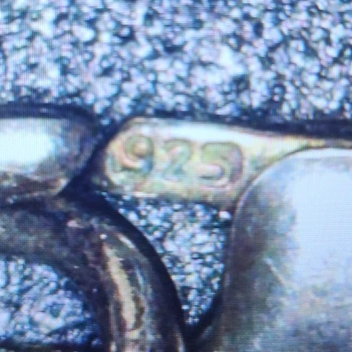 VINTAGE Sodalite Blue Stone 925 Necklace with star charm & Earrings Set - Image 3 of 3