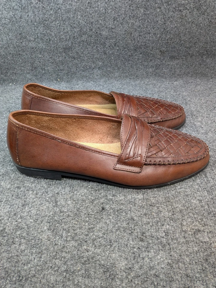 Cambridge 经典男式棕色皮革乐福鞋 11M 码 Mervyn's 复古  — 第 3/4 张图片