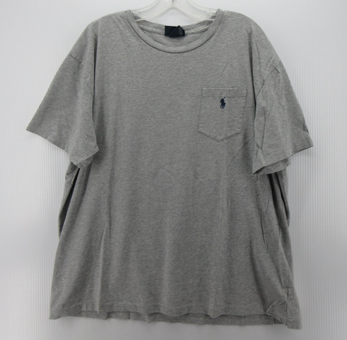 VGT Ralph Lauren Poloshirt Herren XL grau Pullover klassisch Pony Tasche Rundhals * - Bild 1 von 12