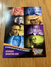 Looney Tunes 🤪 Redeemed Autograph Redemption #AD-1 DON STANTON WB Inkworks 2003