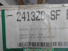 Jaguar Xk120 Xk140 Roadster New Robbins Black Stay Fast Top 2413zc 1952-1957