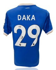 PATSON DAKA SIGNED LEICESTER CITY 2021/22 HOME SHIRT (ACG CERT AG17620)