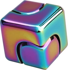 Infinity Gear Fidget Cube Spinner for Kid Adult, Transformable Spinning Top Meta