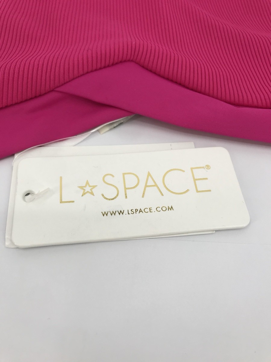 L Space Bikini Bottom Womens Size Small S Pink Pratt Bottom Seim Beach View 5