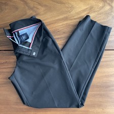 Tommy Hilfiger Boys Leg Dress Pants Black Size 18, Polyester/Spandex