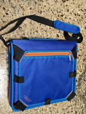 Mead Five Star 3 Ring Zippered Binder Blue with Handle And Strap