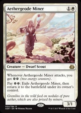Aethergeode Miner -Foil Light Play MTG Aether Revolt