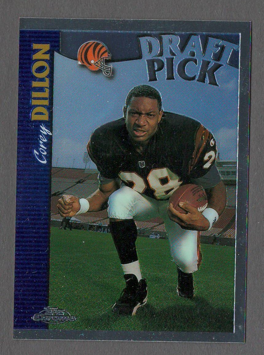 COREY DILLON 1997 Topps Chrome RC #155 Rookie Base Card Bengals Patriots 97