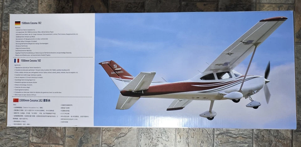 FMS 1500mm Cessna 182 PNP FMS148PRD Red Color BRAND NEW W/original shipping box - Image 2 of 4