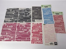 Creative/Making Memories ABC/123 Bold Large Number and Letter Stickers 7 Sheets