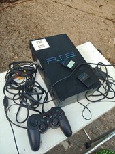 PS2 Playstation 2 console SONY black SCPH-37000 controller 2 8mb