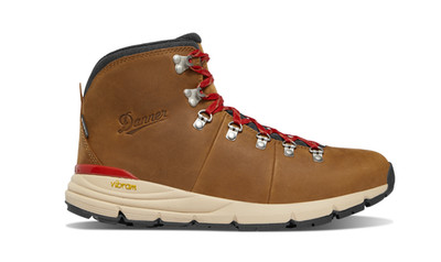 DANNER Mountain 600 Leaf GTX Men's Grizzly Brown/Rhodo Red Waterproof Work Boot