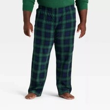 Men's Plaid Microfleece Holiday Matching Family Pajama Pants - Wondershop Size L