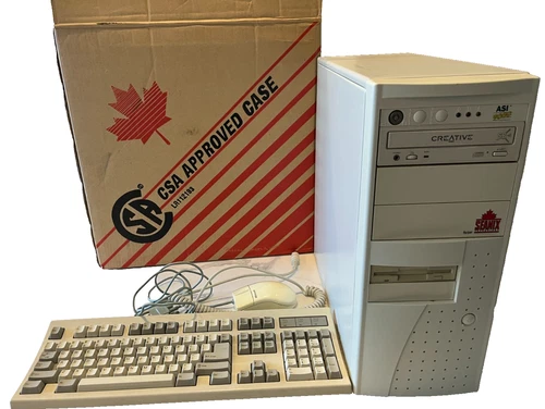 Seanix Tech.  AMD 486 DX2 Computer w/ SB16 CT2230, IBM HDD, Serial Mouse and KB
