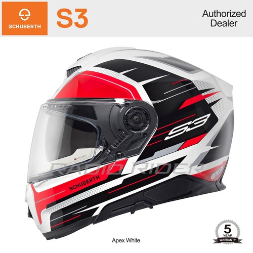 NEW Schuberth S3 Motorcycle Full Face Helmet | Apex White | XL | Free Shipping - Picture 1 of 4