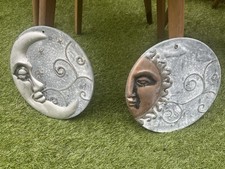 Superb Garden/Outdoor Celestial Sun & Moon Hanging Ornaments..
