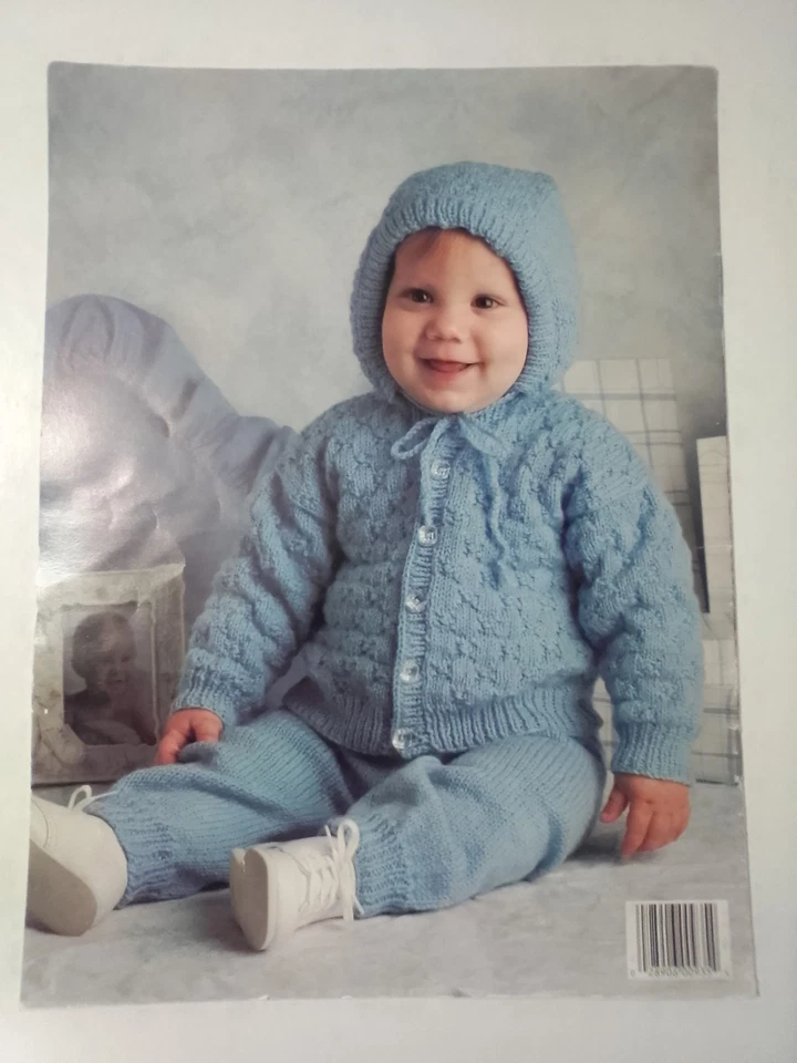 ADORABLE BABIES 3 ~ 7 Knitting Designs Carole Prior ~ Leisure Arts Booklet #935 - Image 2 of 4
