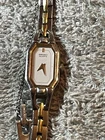 Vtg. Seiko Quartz 2E20-6189 Two Tone Women’s Watch Works New Battery