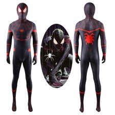 Miles Morales Costume Spider-Man: Homecoming Cosplay Bodysuit Adult Kids