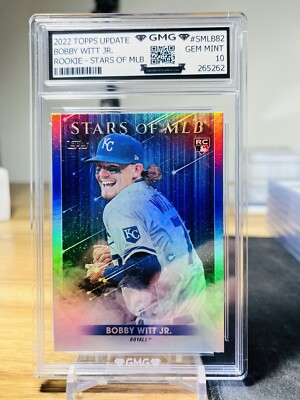 2022 Topps Update Bobby Witt Jr. Rookie Stars Of MLB GMG Graded 10 Gem Mint  