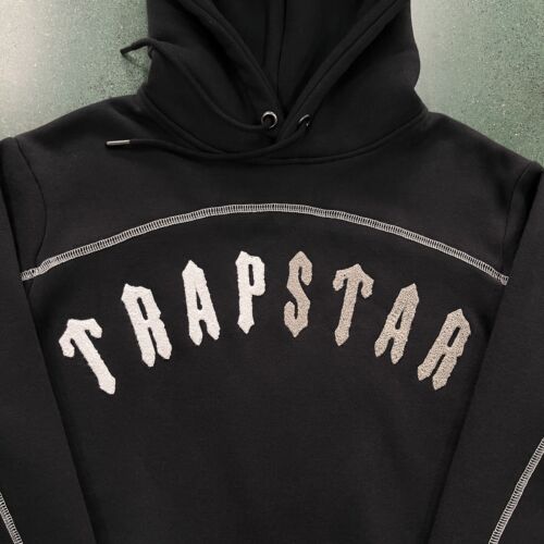 ✅Trapstar Split Arch Hoodie Tracksuit - BLACK/GREY (ALL SIZES)✅ - Picture 10 of 15