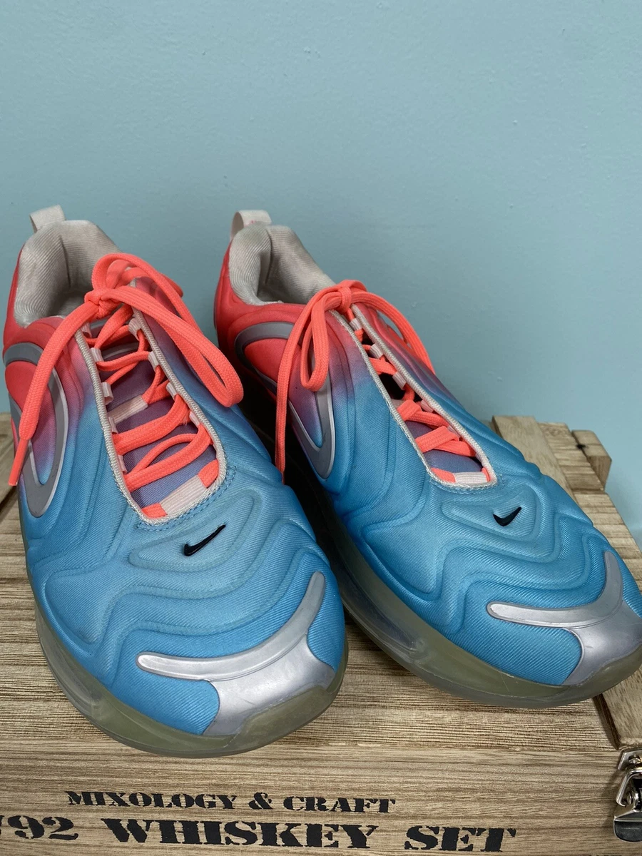Nike Air Max 720 Women s Lava Glow Blue Fury Pink Sneakers AR9293 600 Size 8