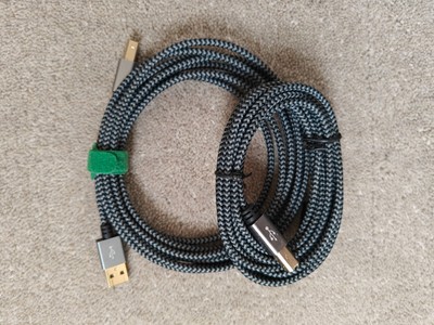 2 x Aioneus Druckerkabel, 【3M/10 Fuß】 USB 2.0 Typ A Stecker auf B Stecker