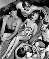 8x10 Print Betty Grable Buster Crabbe and Others #5500799