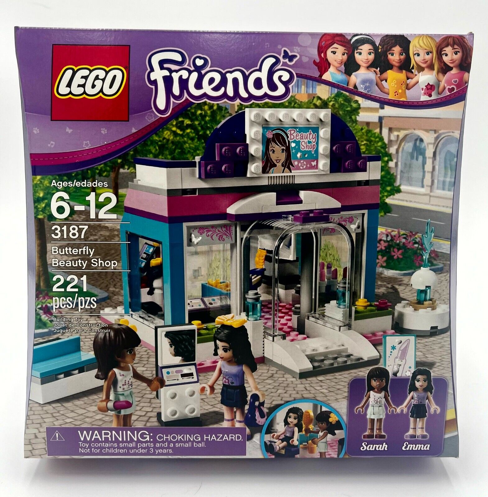 LEGO Friends Butterfly Beauty Shop Girls Legos Set 3187 New Sealed Retired