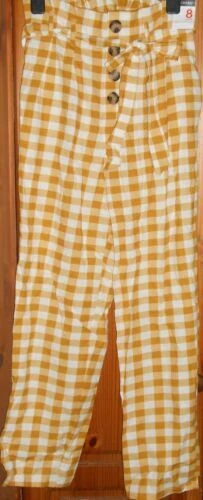 Primark White Cotton Trousers for Women