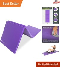 Tri-Fold Folding Thick Exercise Mat 6'x2' with Carrying Handles for MMA, Gymn...