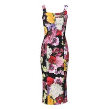 DOLCE & GABBANA Dress Multicolor Ortensia Patchwork Sheath IT38/US4/XS 2630usd