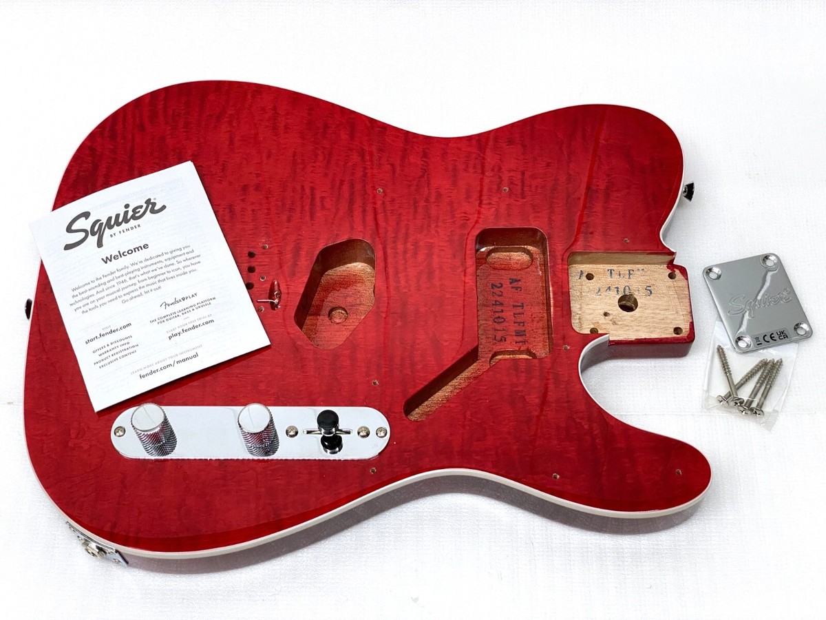 Genuine Fender Squier TELE BODY Flame Maple Top FMT Genuine Fender Squier TELE BODY Flame Maple Top FMT