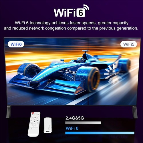 Ulepszony H96 MAX H313 Mini TV Stick Android 14 Smart TV Box Android 14 BT 4K HD - Zdjęcie 9 z 25