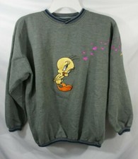 Classic Looney Tunes Collection Tweety Sweatshirt Embroidered Girls Size 14/16