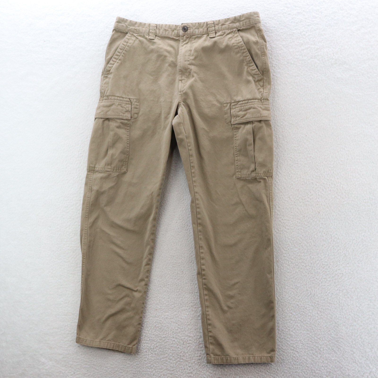 Chaps Cargo Pants Men's 38x32 Beige Straight Canvas Skater Workwear Utility Y2K