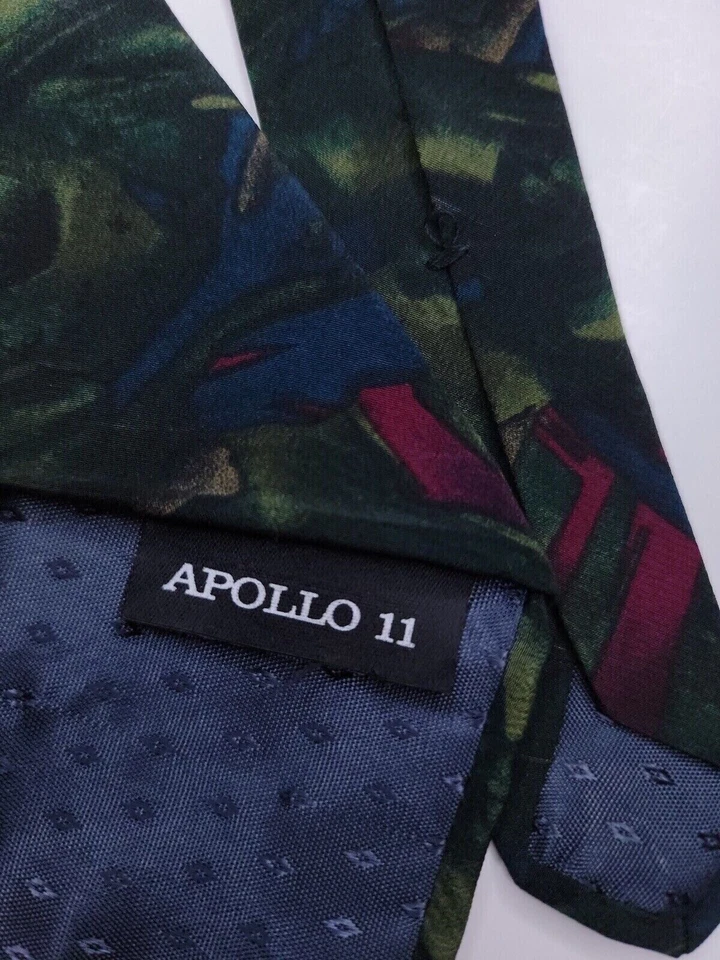 Corbata formal Stonehenge para hombre 56"Lx4"W verde/púrpura Foto 4 de 4