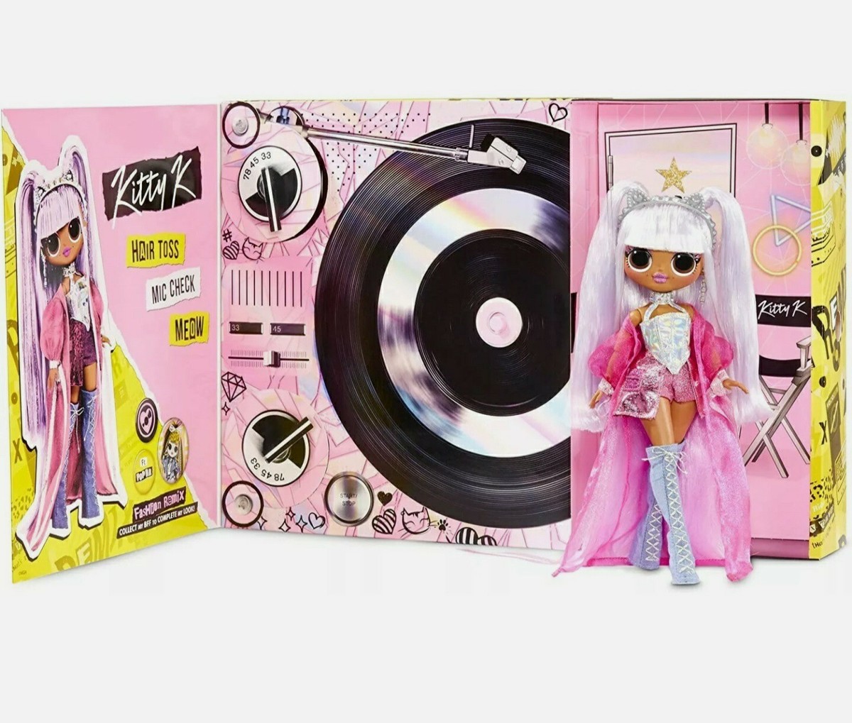 [日本未発売！] LOL サプライズ OMG リミックス Kitty K LOL Surprise! REMIX Kitty K OMG Fashion Doll Queen Music Set